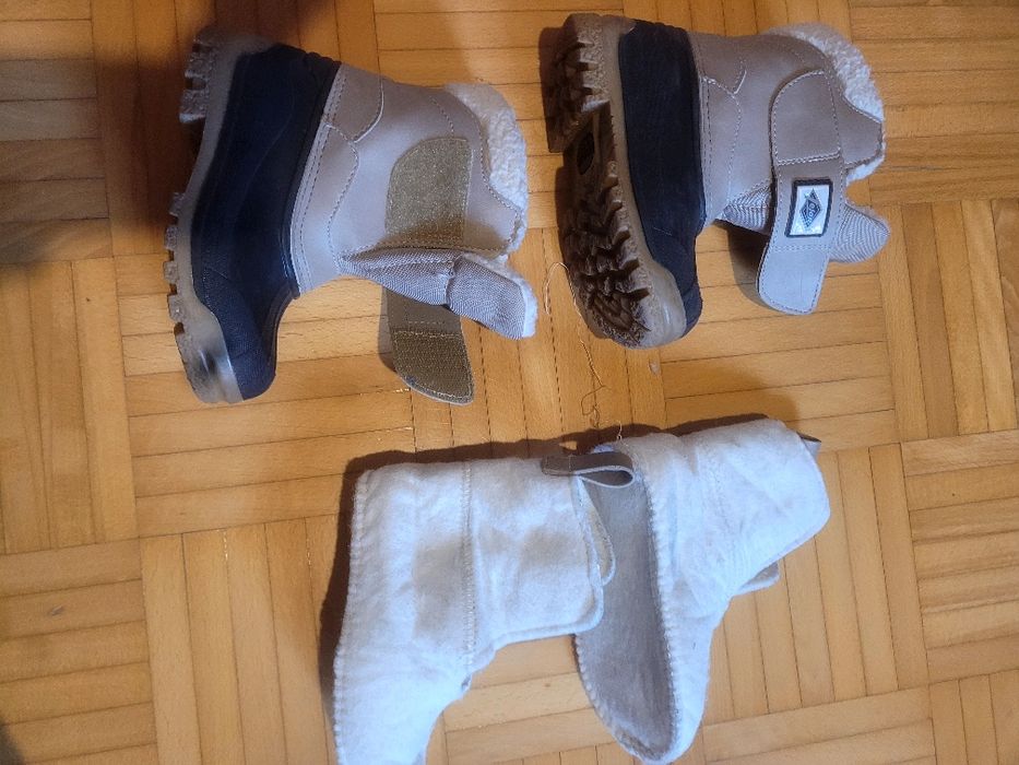 25 26 Śniegowce wodoodporne kalosze gumaki beż Canadian