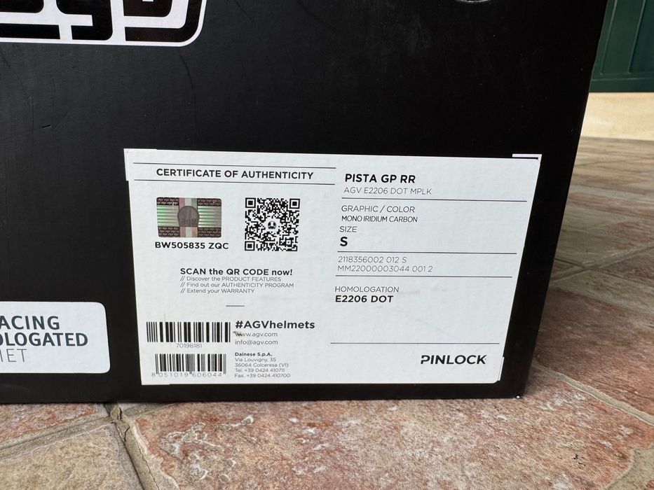 Agv Pista GP RR iridium