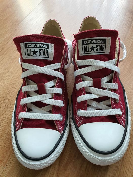 Bordowe converse roz. 39