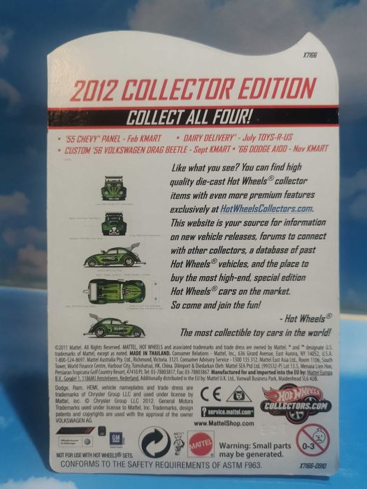 Hot wheels "Kmart Mail-In" Custom 56 VW Drag Beetle