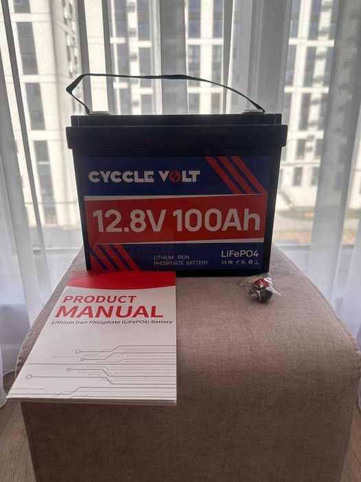 Акумулятор LiFePO4 12V 100Ah (Літій-залізо-фосфатний) з Bluetooth та Smart BMS ОПТ Дроп