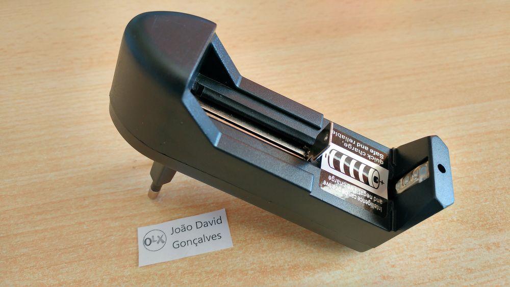 Carregador de pilha bateria recarregável 18650, 14500