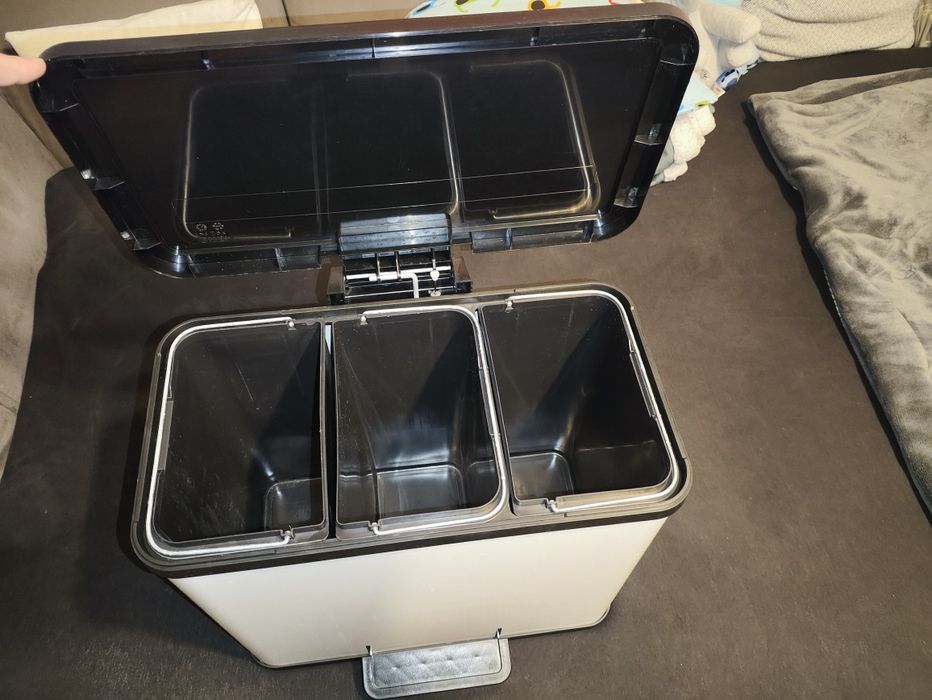 Kosz na śmieci 27l segregacja śmietnik 3x wiadro