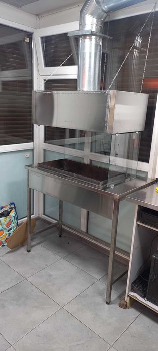 Стіл для мангал з нержавіючої сталі