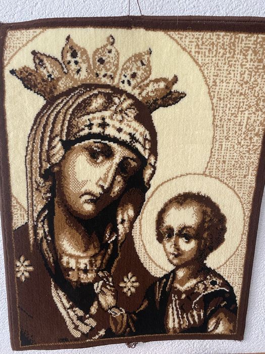 Ковер -икона Божей Матери и Иисуса , килим