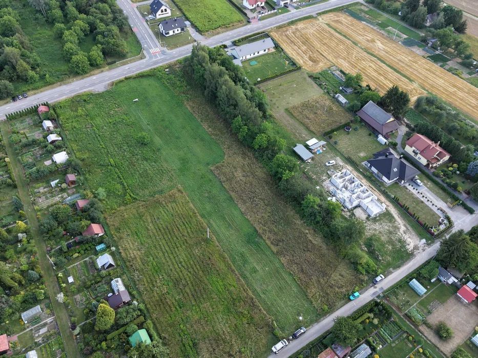 Działki budowlane MPZP i mediami w drodze Sędziszów Małopolski ul Wesoła Wspólna - Więcej