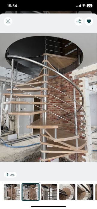 Dębowe Schody krecone spiralne