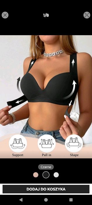 Biustonosz pushup 70a