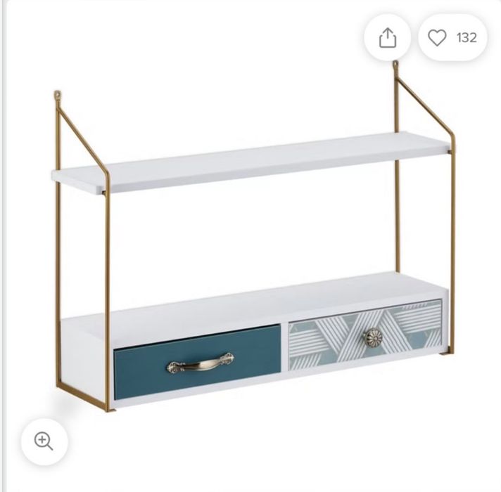 Półka z szufladkami