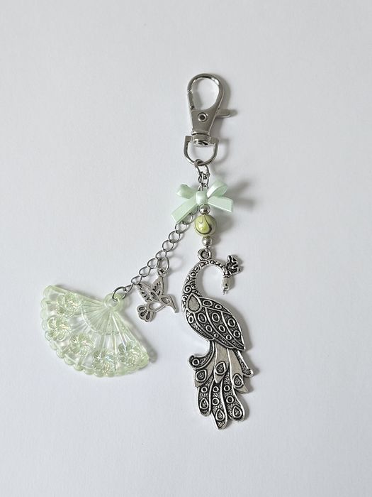 Piękny Paw brelok, ogon pawia , koliberek