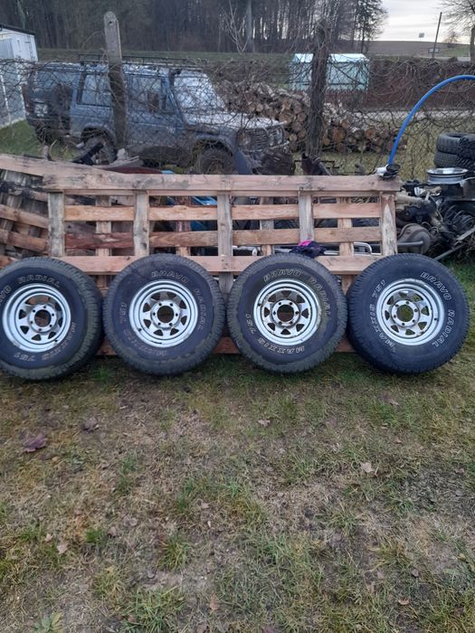 Felgi chromowane z oponami 31x10,5x15  Patrol, Pajero, Terrano 6x139,7