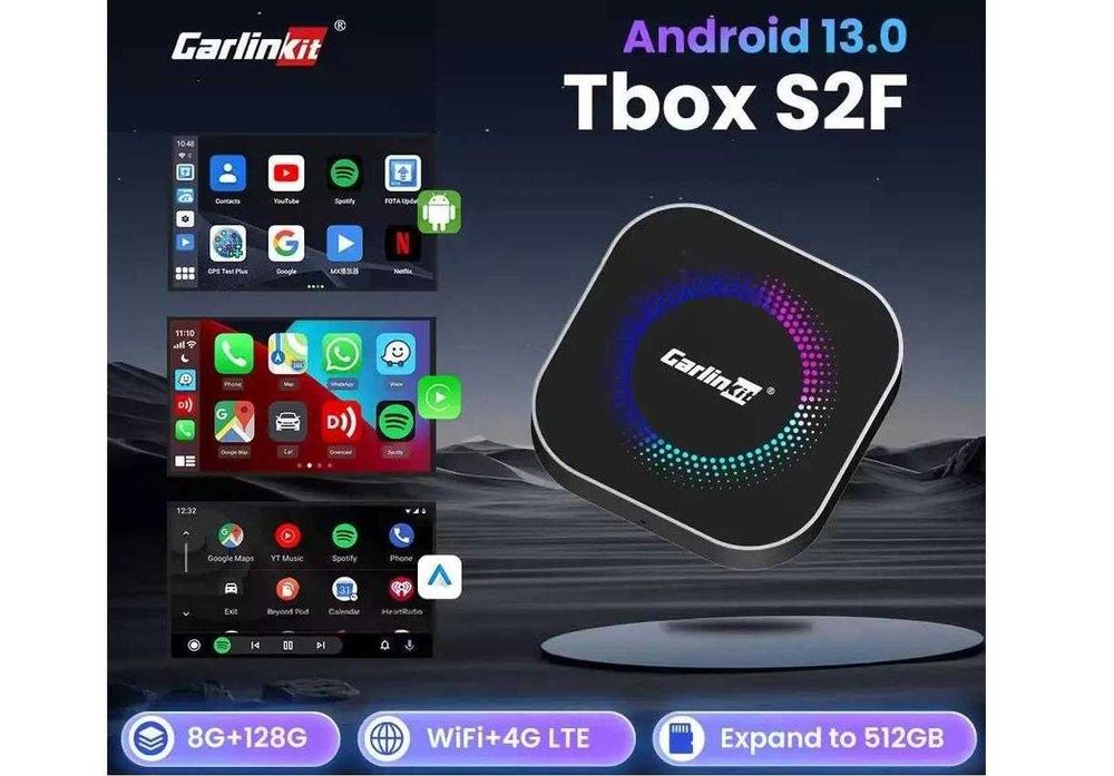 Адаптер CarlinKit S2F TBox 8gb / 128gb - Carplay/YouTube/Netflix