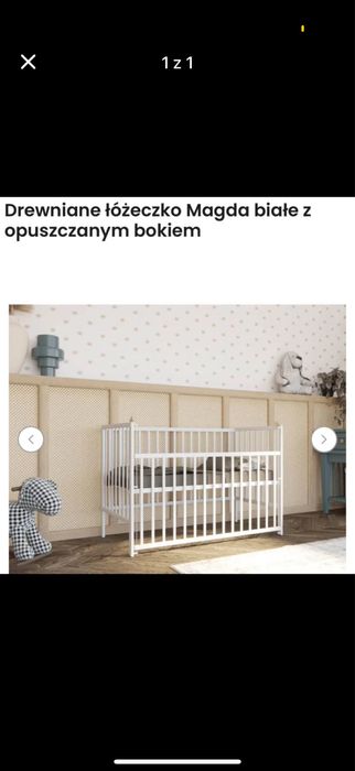 Łóżeczko drewniane dla dziecka
