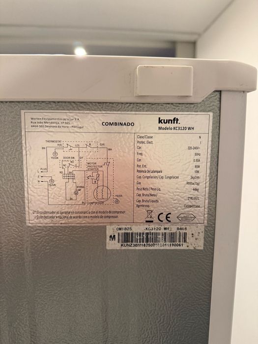 Frigorífico Combinado KUNFT KC3120 WH 207L
