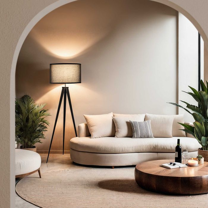 Lampa podłogowa Lunaris czarny OUTLET