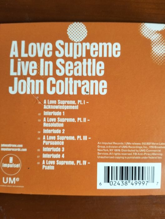 CD John Coltrane - Live in Seattle
