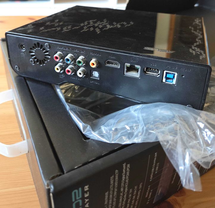 Asus O!Play HD2 Media Player / Box HDMI - Usada na caixa original, a funcionar