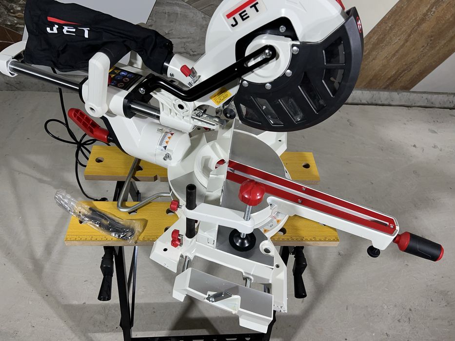 Пила торцовочная с протяжкой JET JSMS-8L Лазер 1500 Вт Официальная