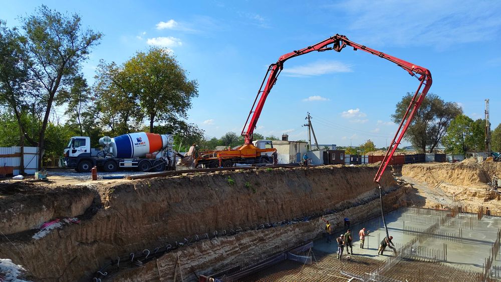 Бетон с доставкой г. Днепр и область