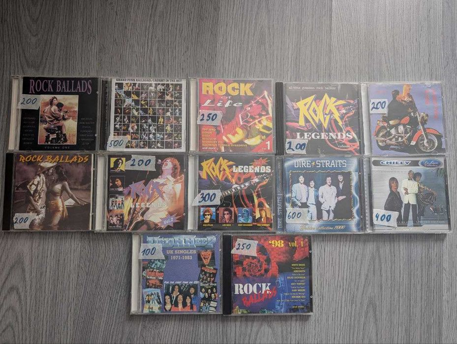 CD-диски (збірки рок балади, рок легенди) Rock Legends