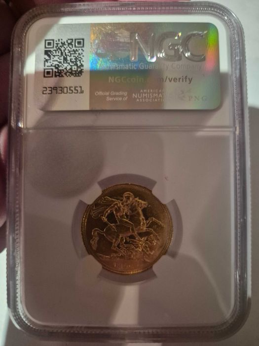 Moeda ouro Libra ( NGC)