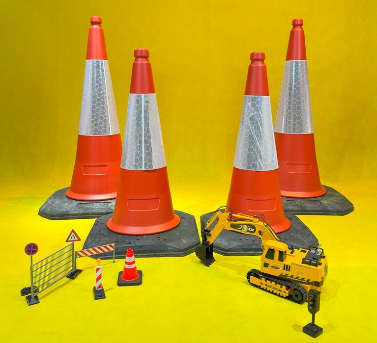 Pachołki Drogowe POPCONE Pollo - 75 cm i 100 cm - VANDERLINE