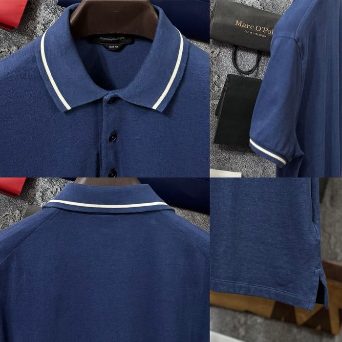 Футболка чоловіча Поло Ermenegildo Zegna Original Polo Shirt синій M