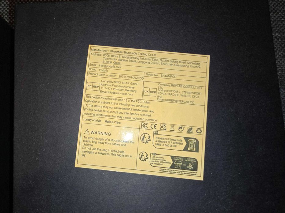 Podofo 2K HD Kamera Samochodowa Nagrywanie w Pętli Sterowanie Aplikacj