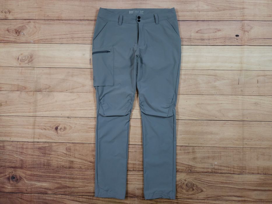 HELLY HANSEN Spodnie Trekkingowe Szare Logowane r. S