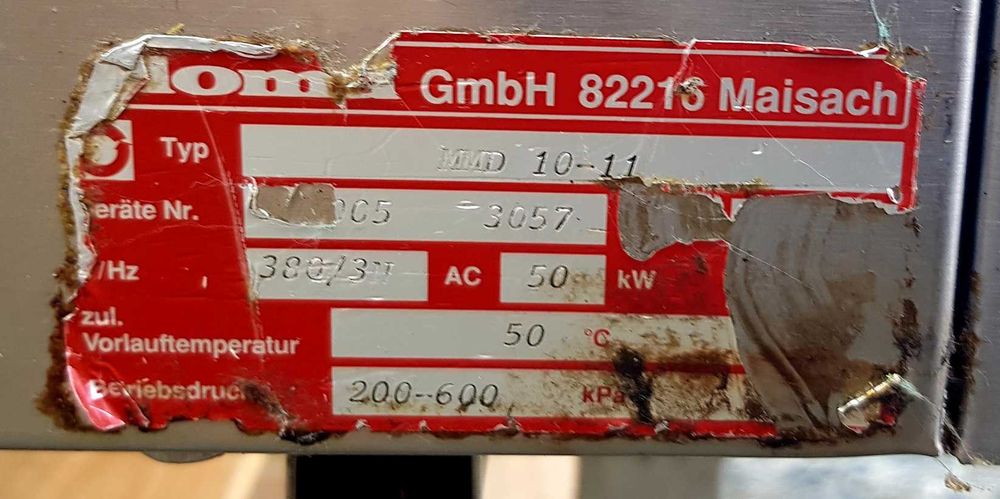 Piec konwekcyjno parowy ELOMA MULTI MAX 10-11 15r z dużą szybą.