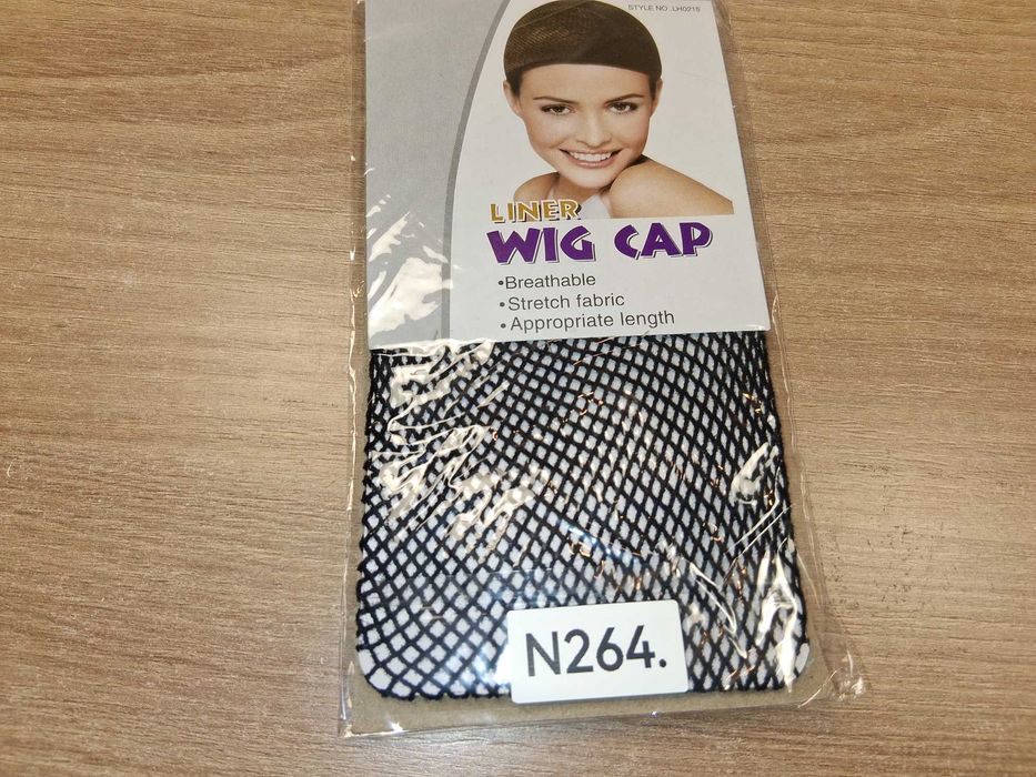 N264 Liner Wig Cap Czepek Pod Perukę Siatka Czarny Nowy Oddychający