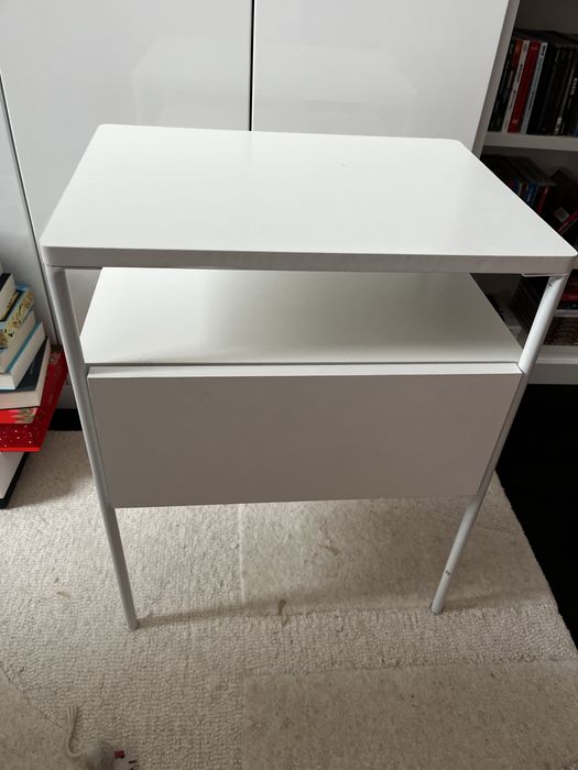 Szafka biała z szufladą - stolik nocny