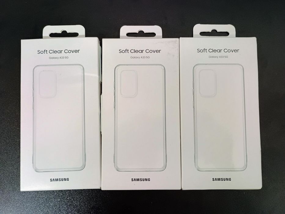 Nowe etui Samsung A33 Soft Clear Cover bezbarwne oryginał