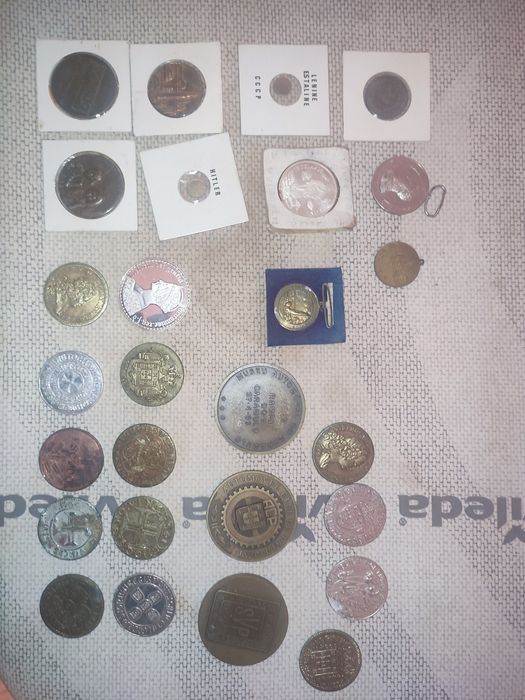 Colecção moedas e medalhas
