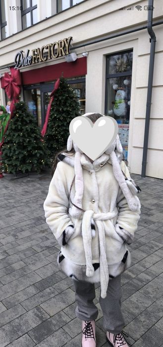 Шубка на дівчинку 135-140