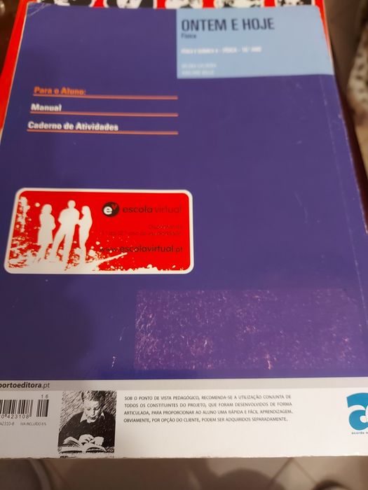 Ontem e Hoje - Física A - 10° Ano, da Porto Editora.