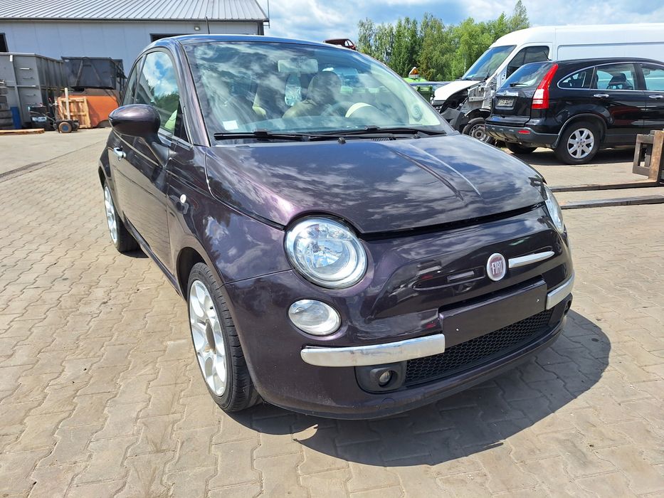 fiat 500 przód zderzak maska błotnik lampa pas wzmocnienie chłodnica 528/b