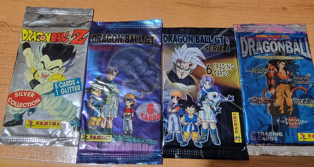 Dragon Ball GT Serie 1/2/Antologia- Saquetas -PANINI - Novos [1996]