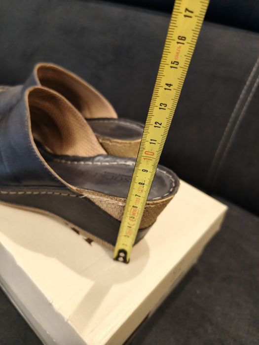 Klapki Lasocki 39 denim jeansy idealne