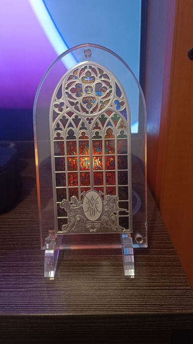 Srebrna Moneta/ Witraż Kościół Mariacki w Krakowie/ Unikat Tysiąc Szt.