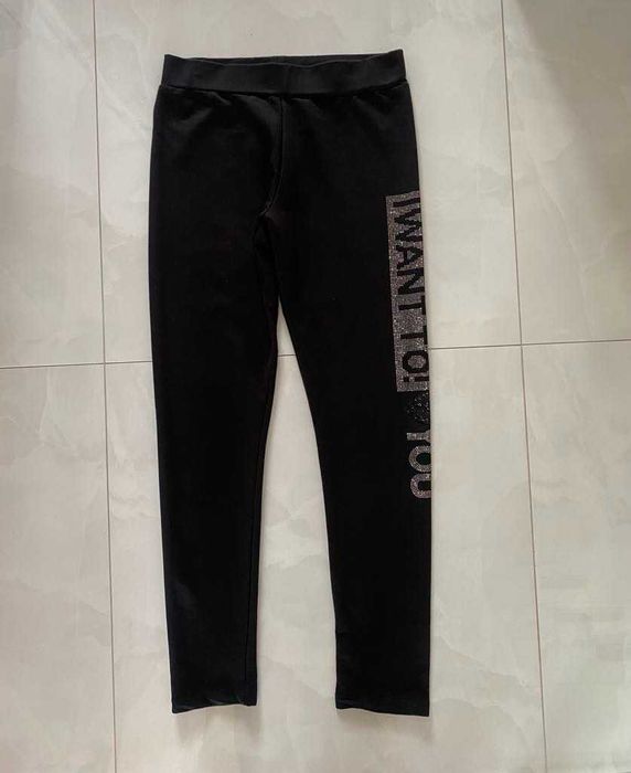 Legginsy Getry czarne spodnie do gimnastyki M Preestill