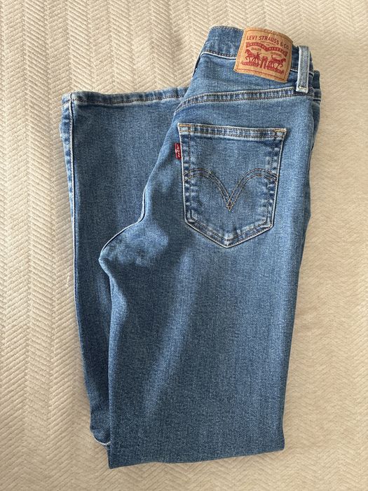 Calças levis ribcage straight ankle