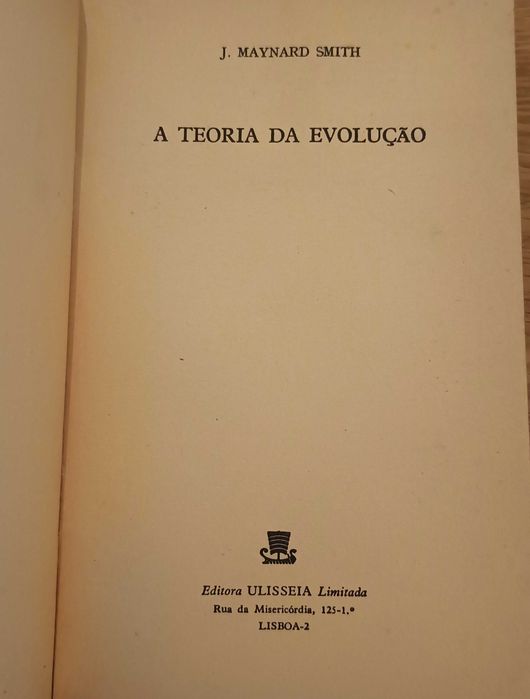 A Teoria da Evolução - John Maynard Smith (portes incl.)