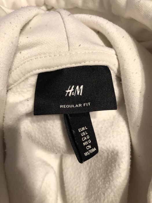 Biała bluza z kapturem Calm | H&M