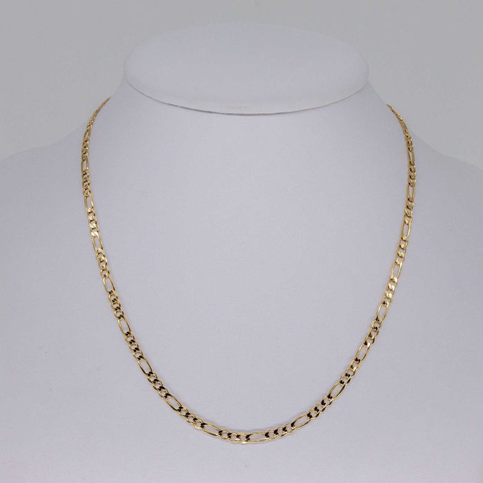 Złoty łańcuszek 585 6,70gram 45cm Figaro Pełny Nowy WYSYŁKA GRATIS