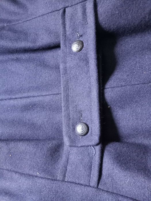Płaszcz wełniany kolejowy lata rok 1987 NOWY, made in Poland