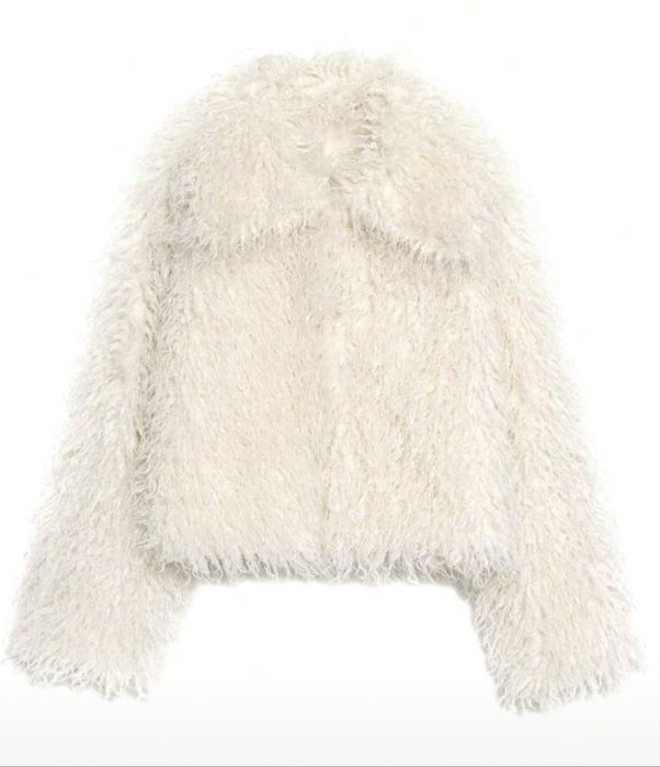 Шубка біла штучне хутро нова