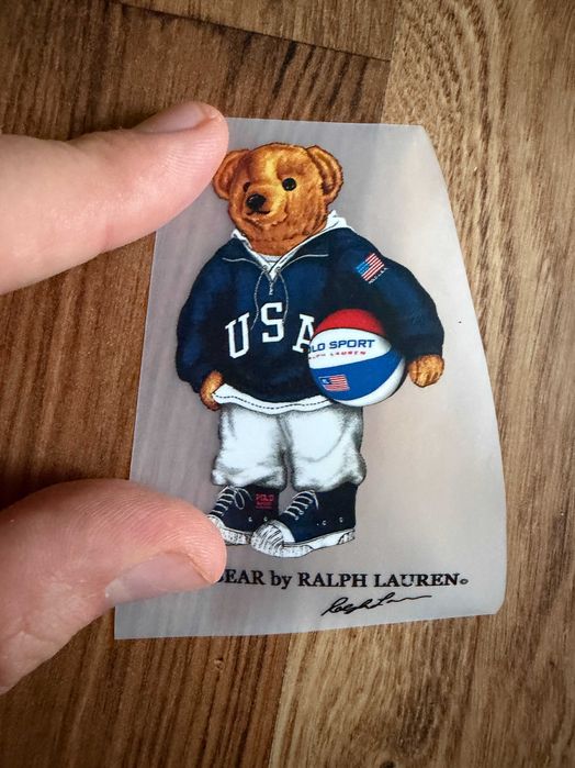 Zestaw naprasowanka x2 Miś Polo Bear duża + mała nowe