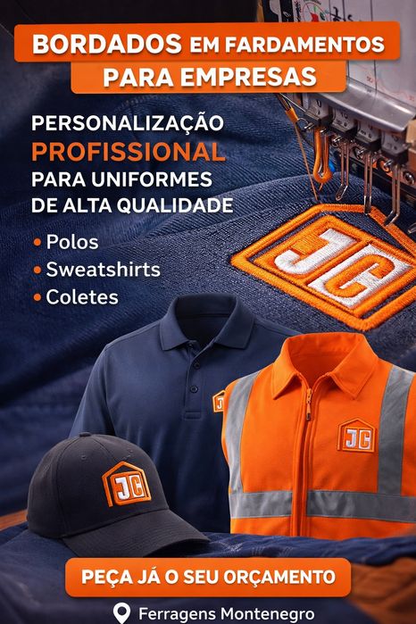 Bordados Personalizados em Fardamentos – Desde 1 Peça