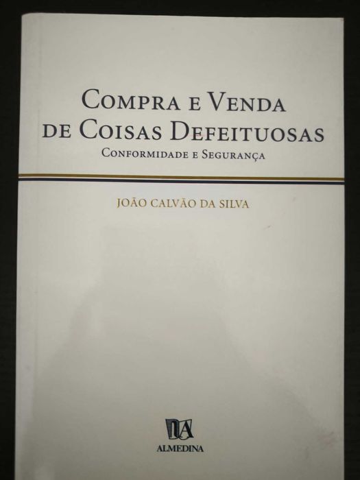Compra e Venda de Coisas Defeituosas - Calvão da Silva